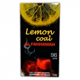 Кокосовый уголь Lemon Coal Al Fakhamah (Лимонный) 1 кг 96 шт